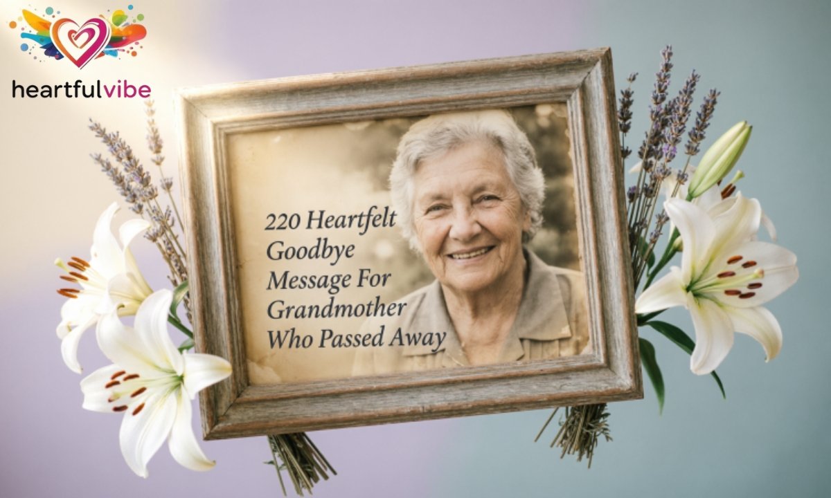 220 Heartfelt Goodbye Message For Grandmother Who Passed Away