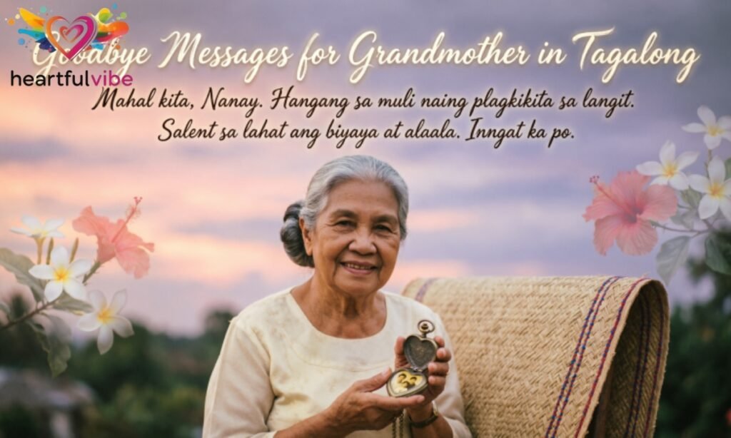 Thank You Goodbye Message for Grandmother Who Passed Away