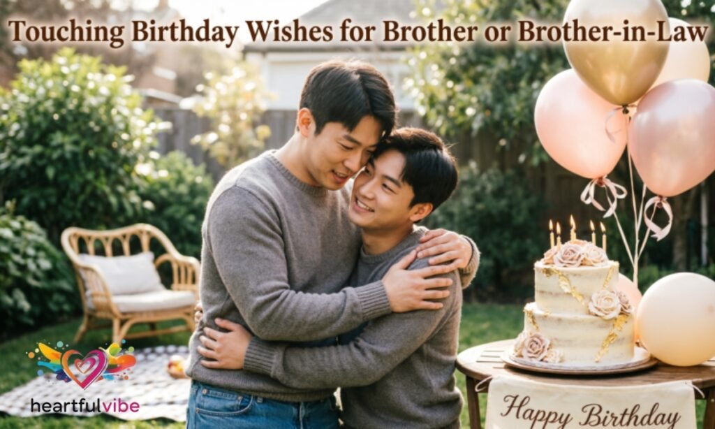 Touching Birthday Wishes for Brother or Brother-in-Law