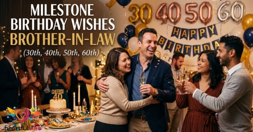Milestone Birthday Wishes for Brother-in-Law (30th, 40th, 50th, 60th)