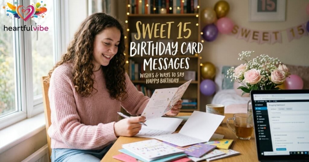 Sweet 15 Birthday Card Messages