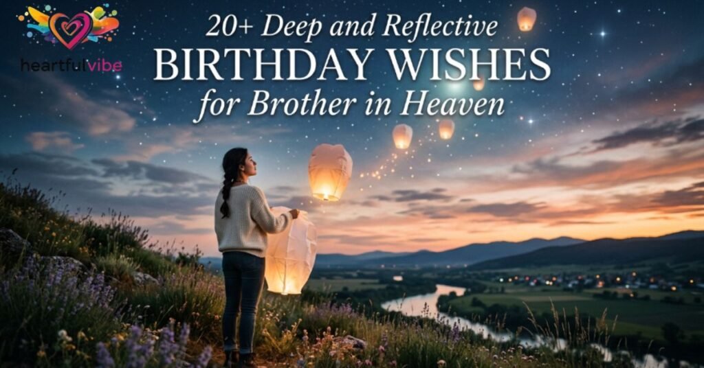 20+ Deep and Reflective Birthday Wishes for Brother in Heaven
