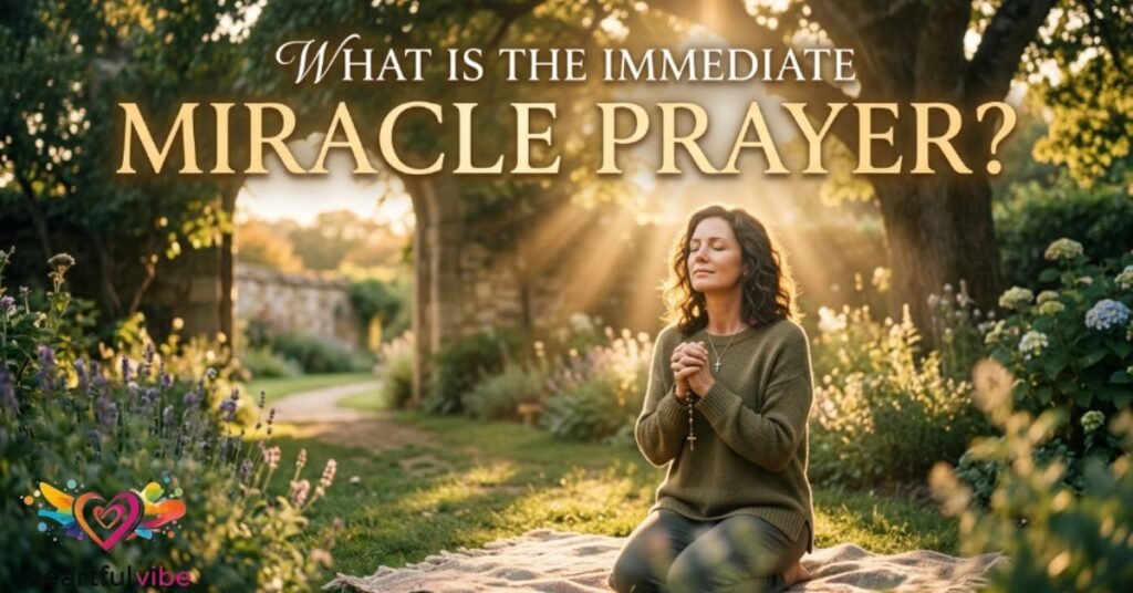 What Is the Immediate Miracle Prayer