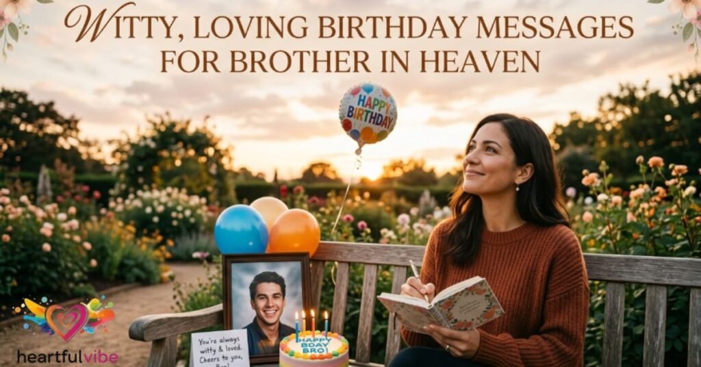 Witty, Loving Birthday Messages for Brother in Heaven