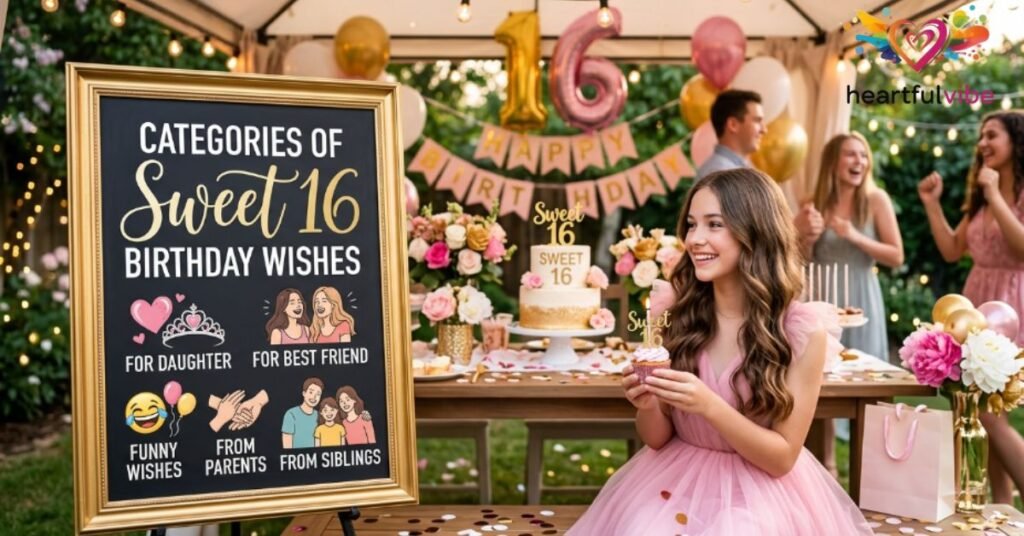 Categories of Sweet 16 Birthday Wishes