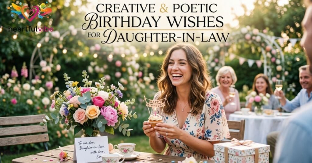 Creative & Poetic Birthday Wishes for Daughter-in-Law