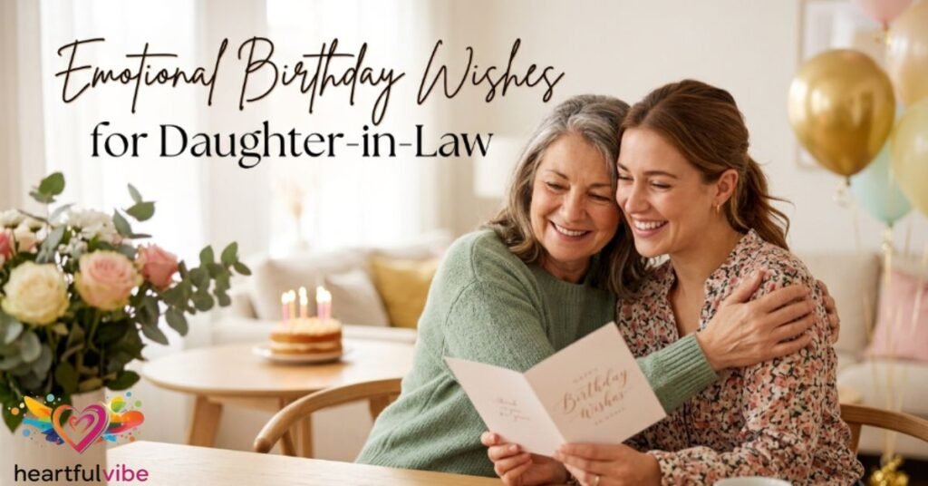 Emotional Birthday Wishes for Daughter-in-Law