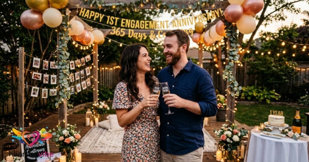 Engagement Anniversary Wishes for Friends (1-Year Milestone)