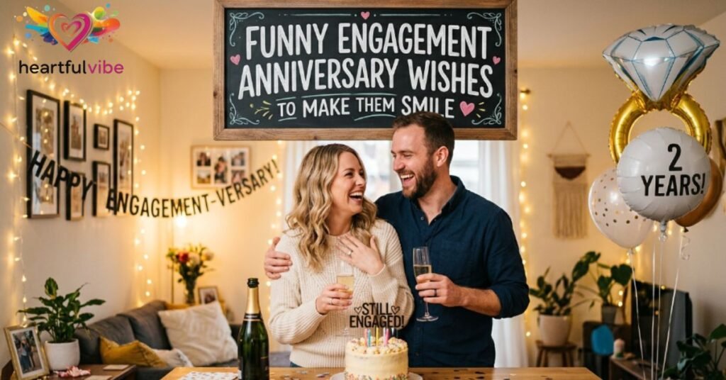 Funny Engagement Anniversary Wishes to Make Them Smile