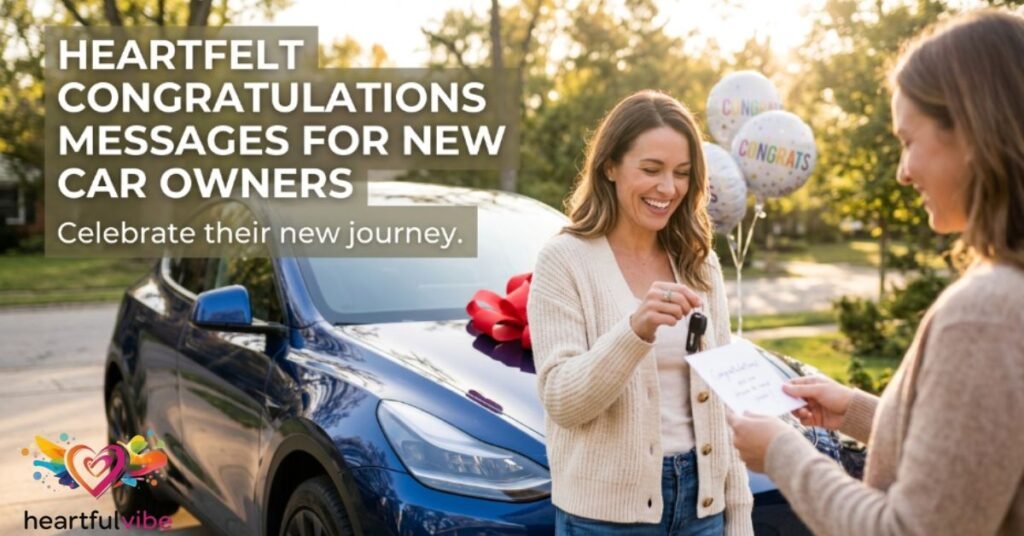 Heartfelt Congratulations Messages for New Car Owners