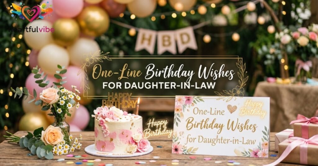 One-Line Birthday Wishes for Daughter-in-Law