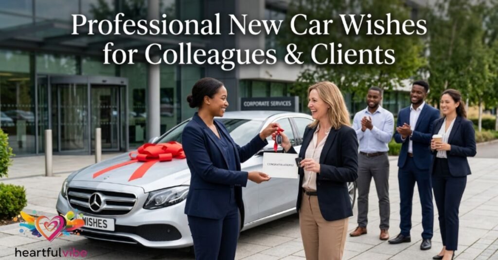 Professional New Car Wishes for Colleagues & Clients