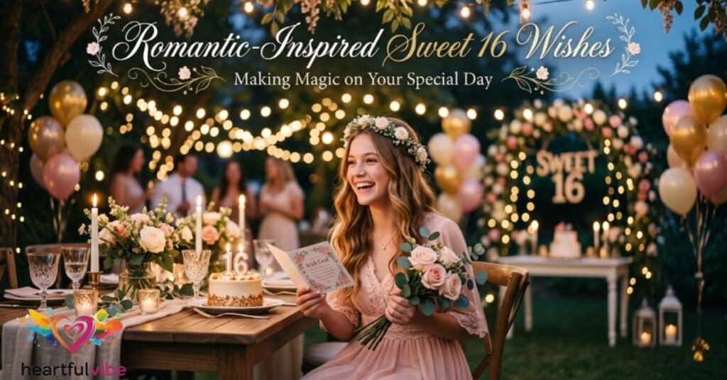 Romantic-Inspired Sweet 16 Wishes