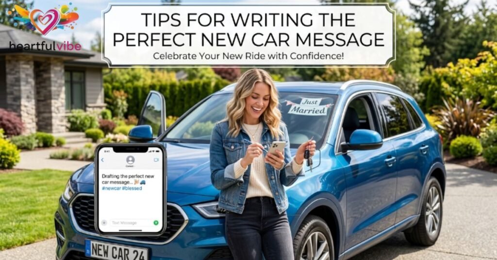 Tips for Writing the Perfect New Car Message