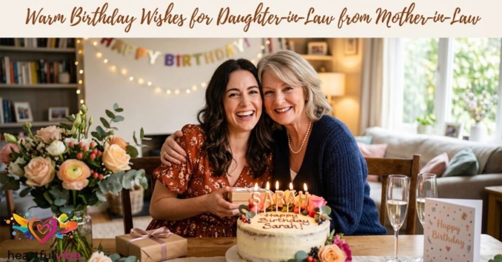 Warm Birthday Wishes for Daughter-in-Law from Mother-in-Law