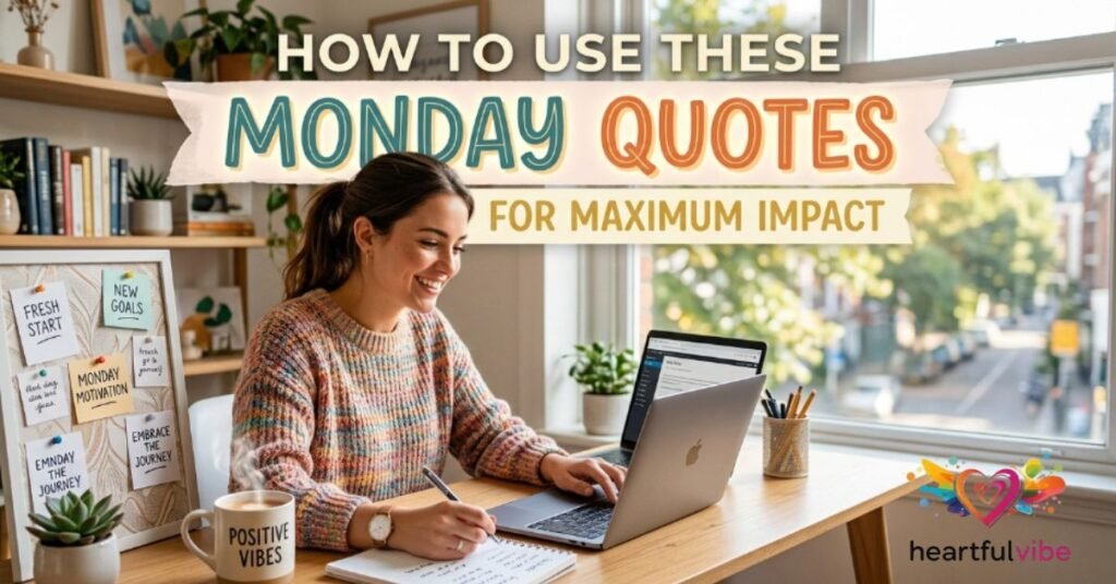 How to Use These Monday Quotes for Maximum Impact