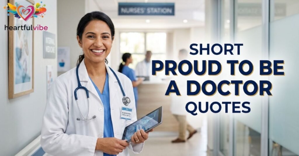 Short Proud to Be a Doctor Quotes