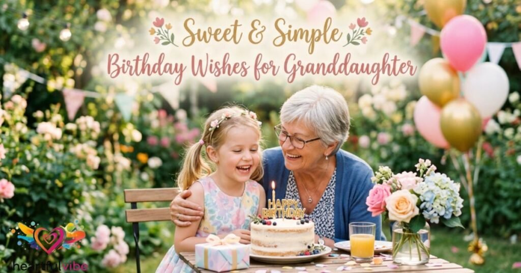 Sweet & Simple Birthday Wishes for Granddaughter