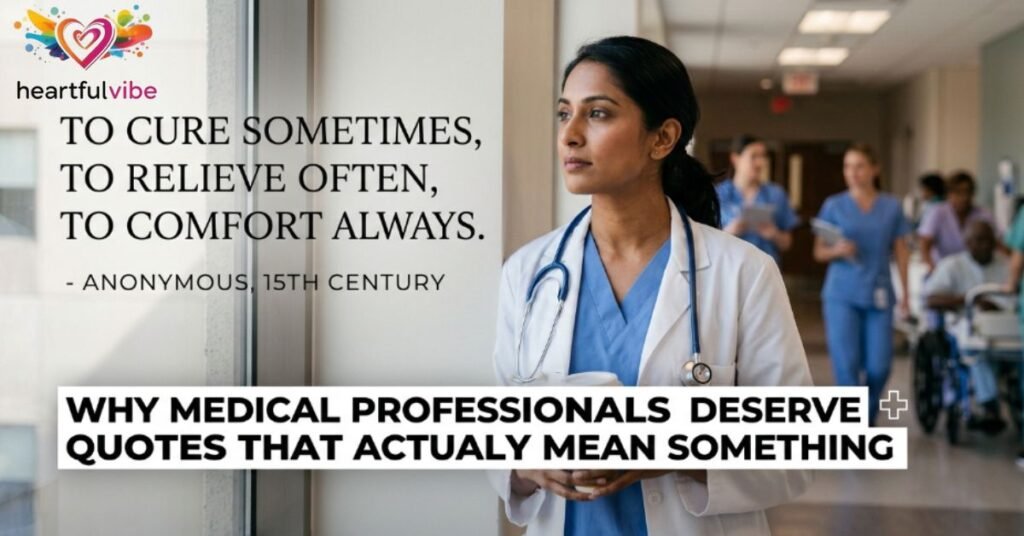 Why Medical Professionals Deserve Quotes That Actually Mean Something