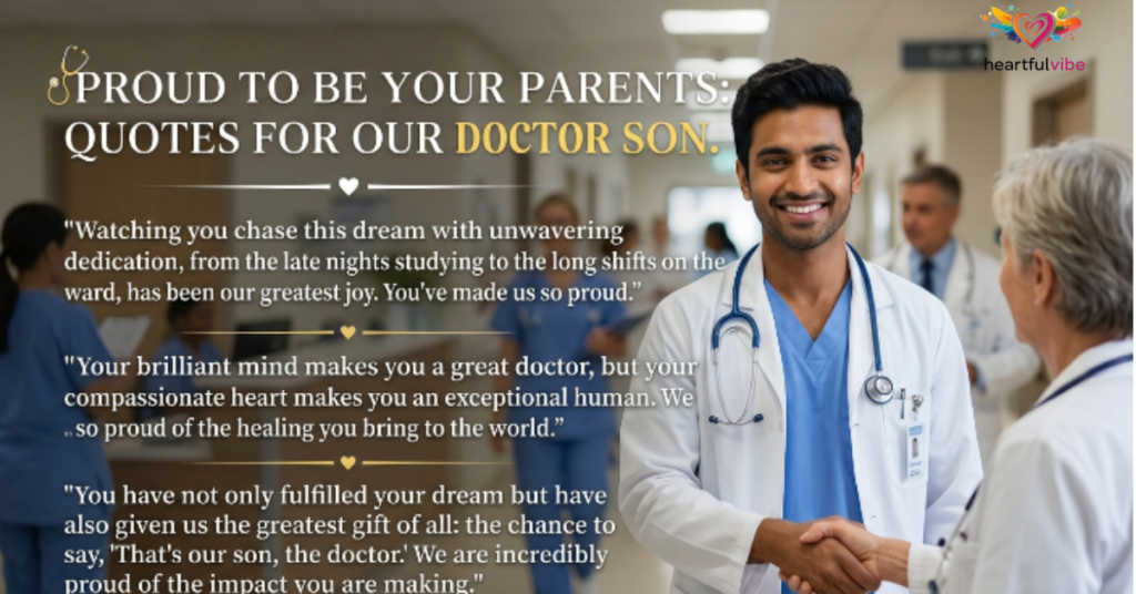 Proud to Be a Doctor Quotes for Son
