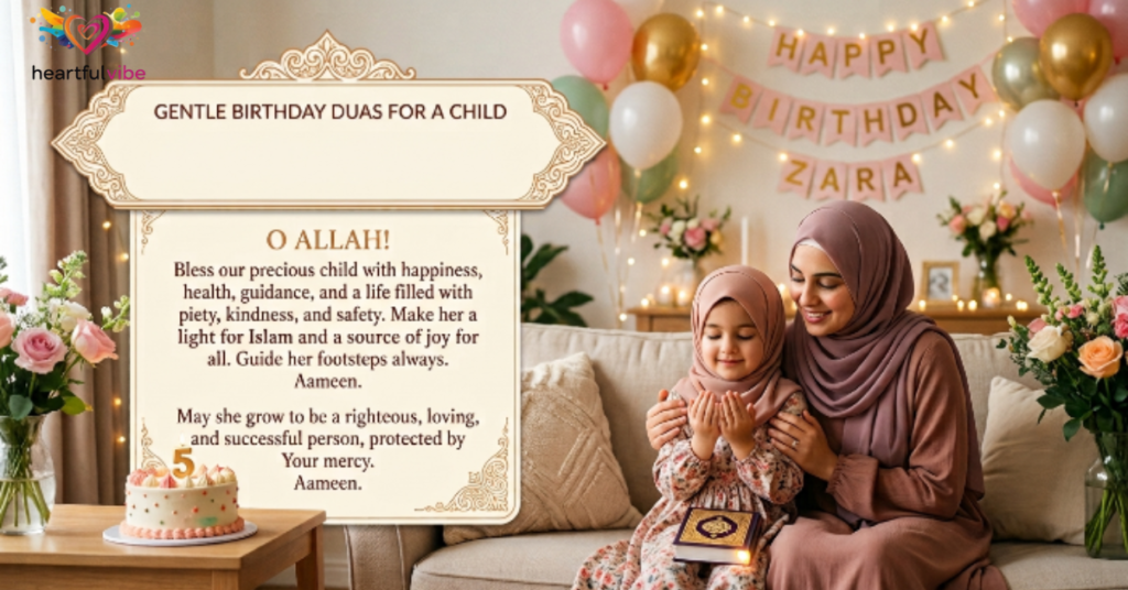 Gentle Birthday Duas for a Child