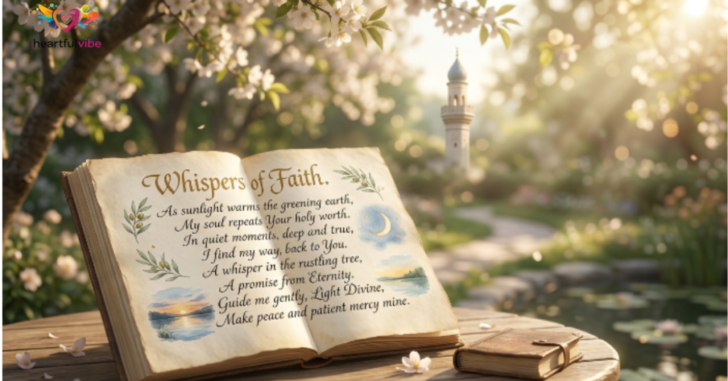 Soft Poetic Lines Inspired by Islamic Teachings