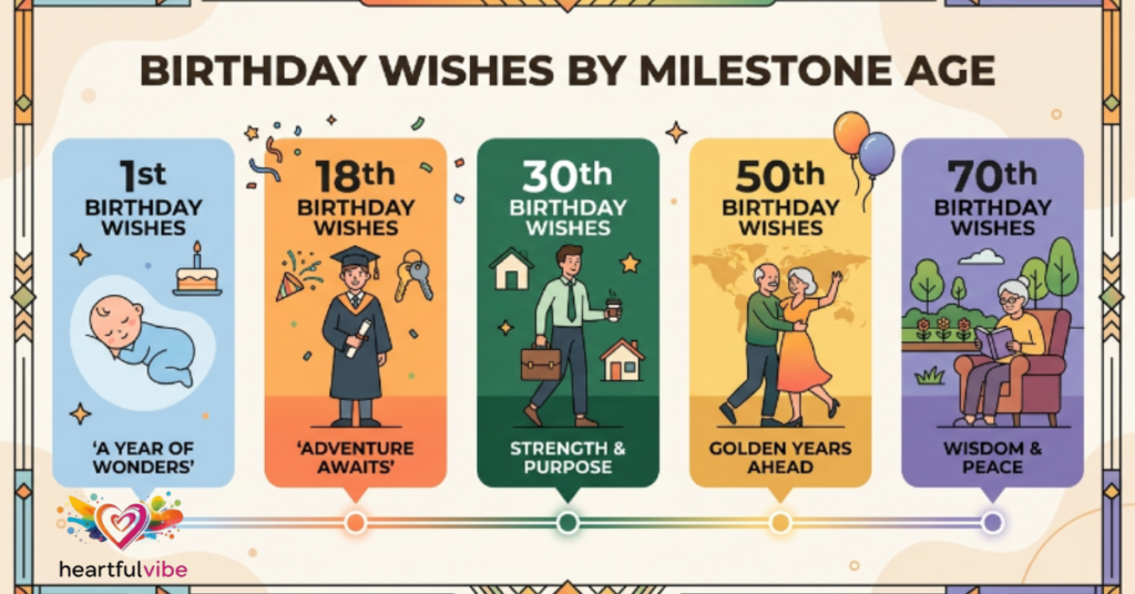 Birthday Wishes by Milestone Age