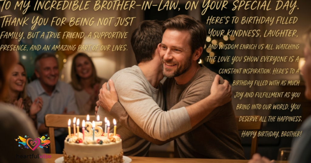 Long Heart Touching Birthday Wishes for Brother-in-Law