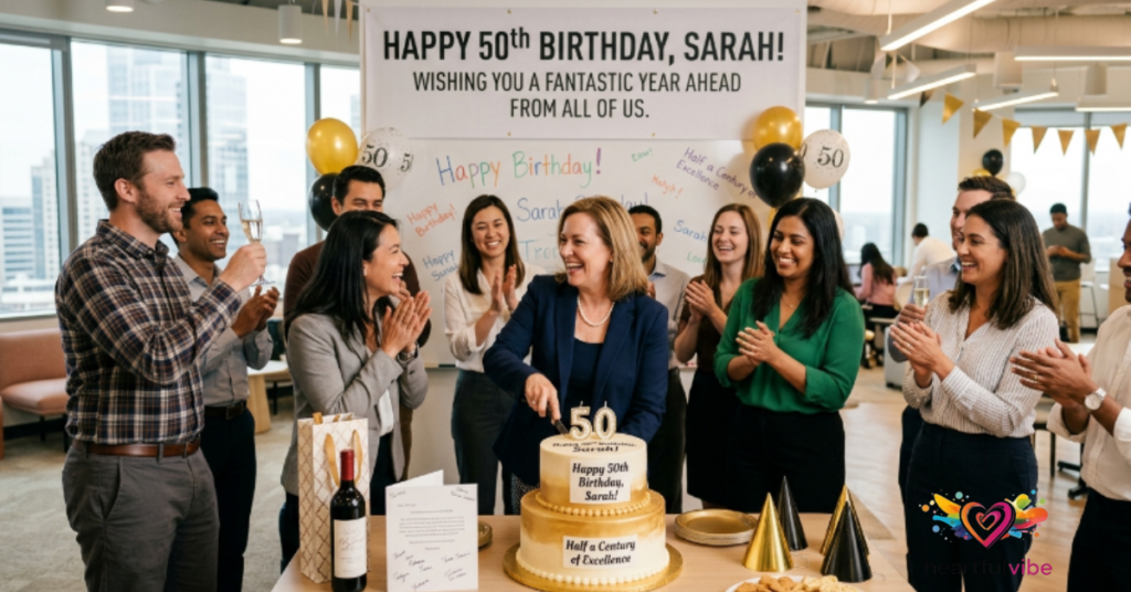 50th Birthday Wishes for a Colleague or Professional Contact
