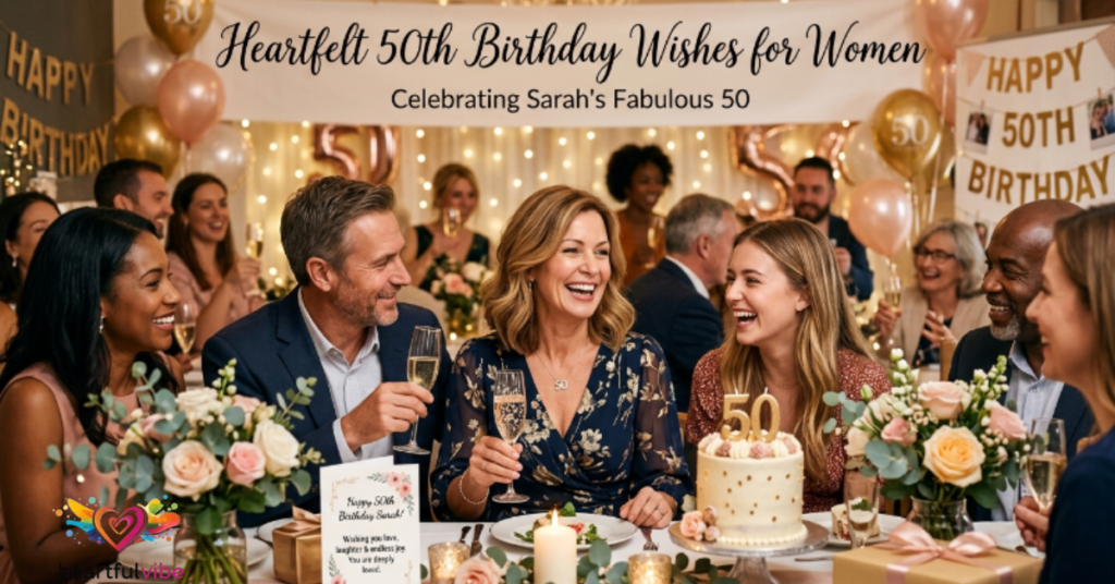 Heartfelt 50th Birthday Wishes for Women