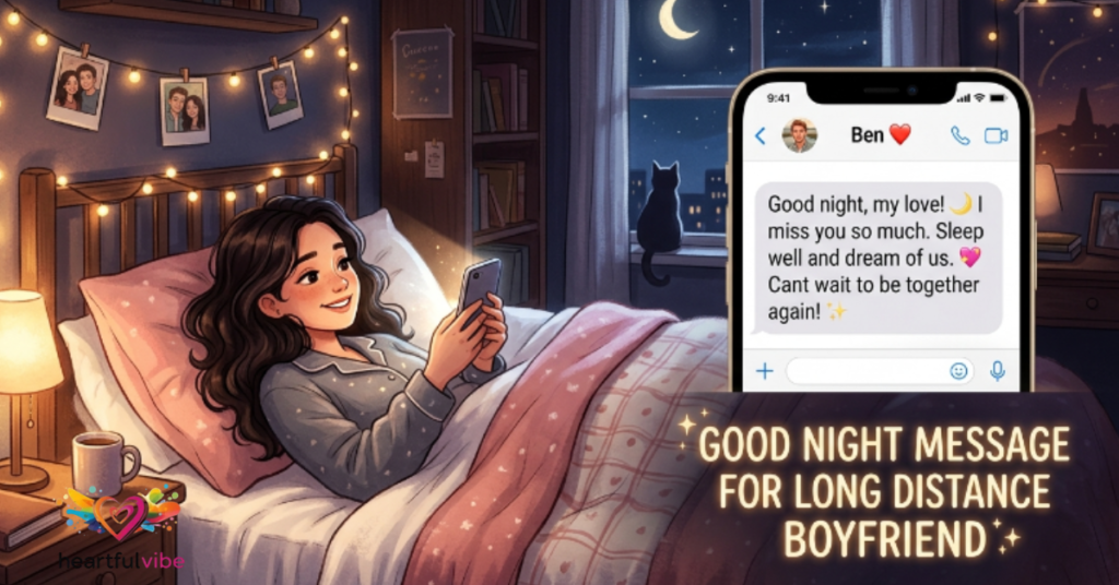 Good Night Message for Long Distance Boyfriend
