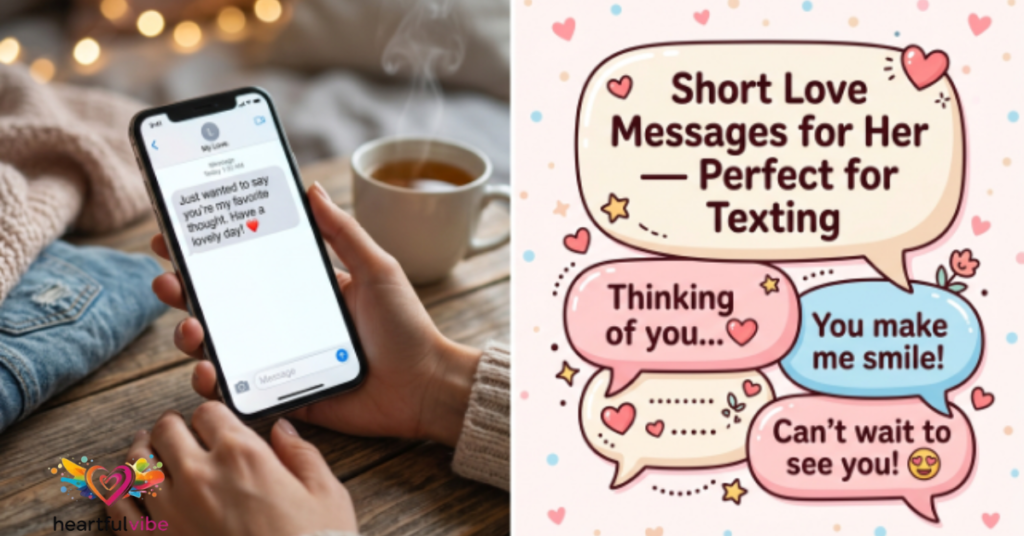 Short Love Messages for Her — Perfect for Texting