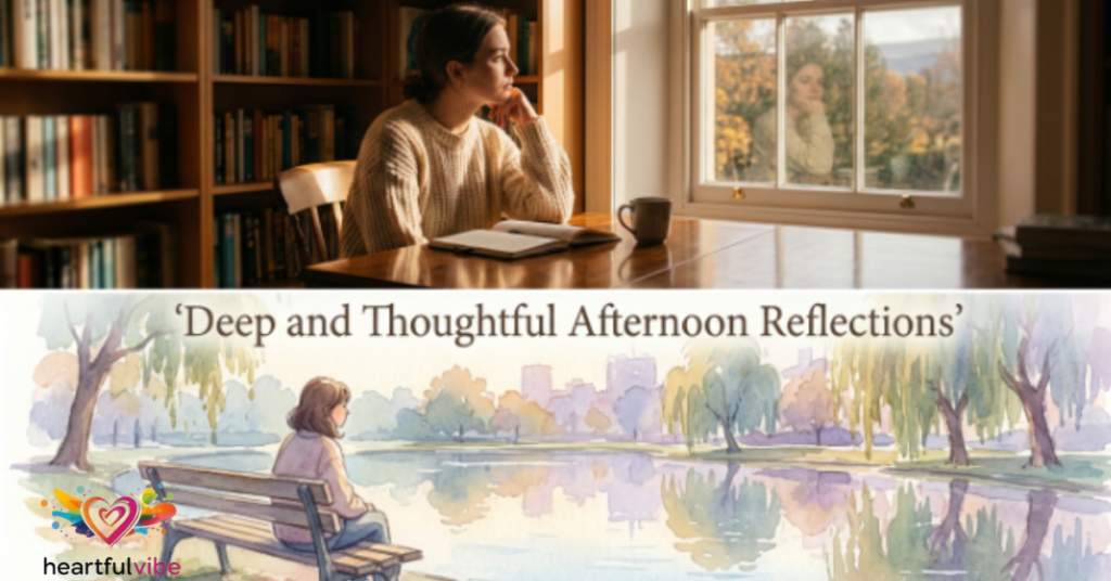 Deep and Thoughtful Afternoon Reflections