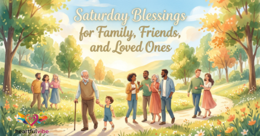 Saturday Blessings for Family, Friends, and Loved Ones