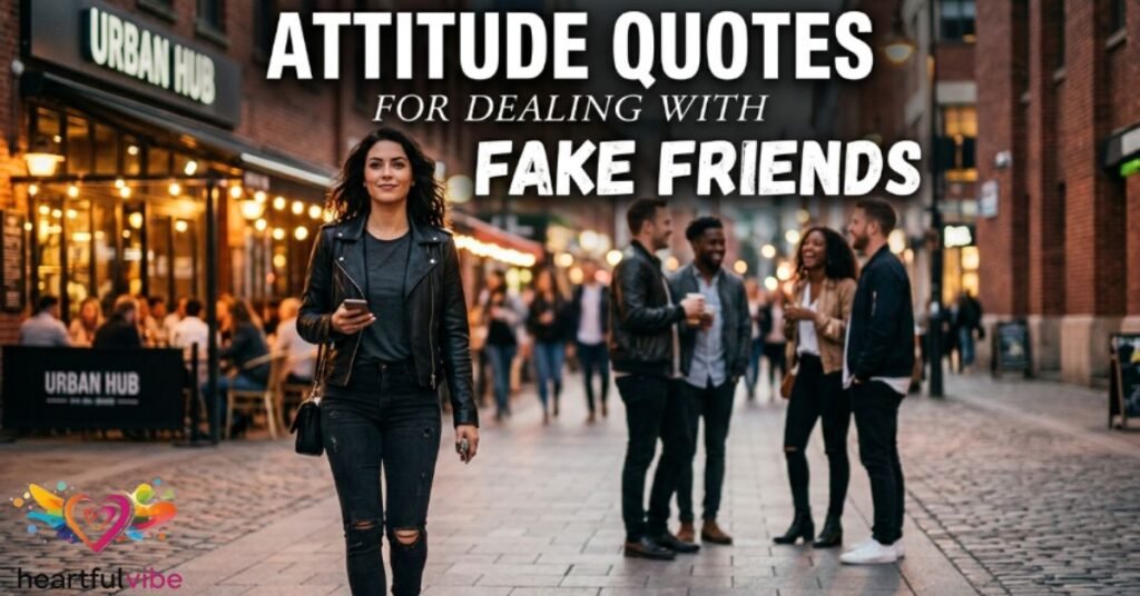 Attitude Quotes for Dealing With Fake Friends