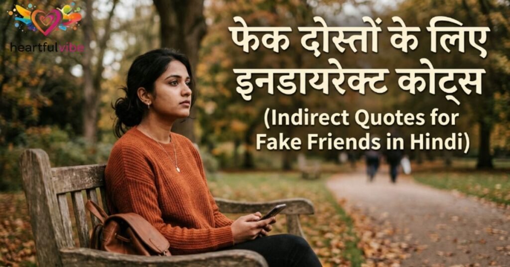 Indirect Quotes for Fake Friends in Hindi