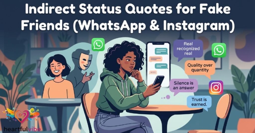 Indirect Status Quotes for Fake Friends (WhatsApp & Instagram)