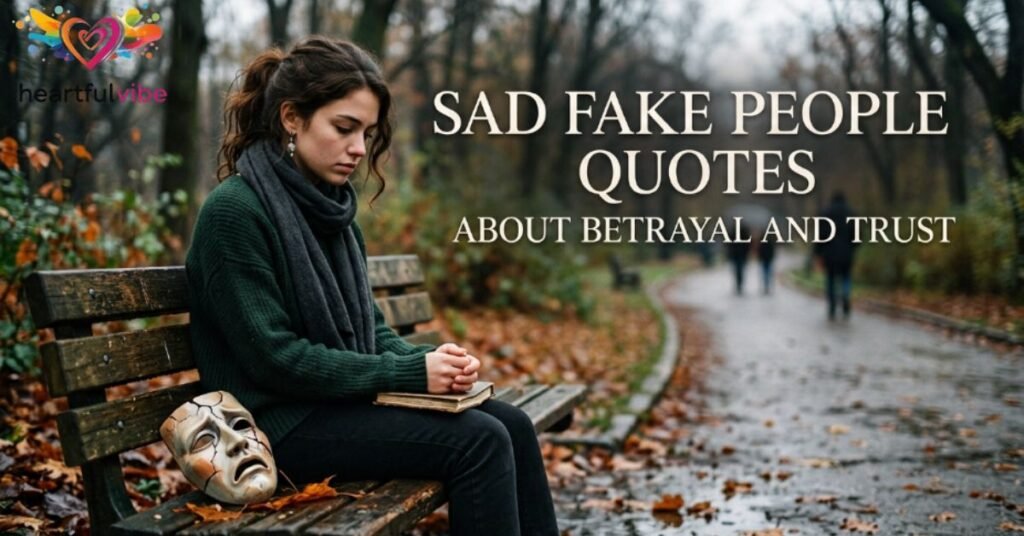 Sad Fake People Quotes About Betrayal and Trust