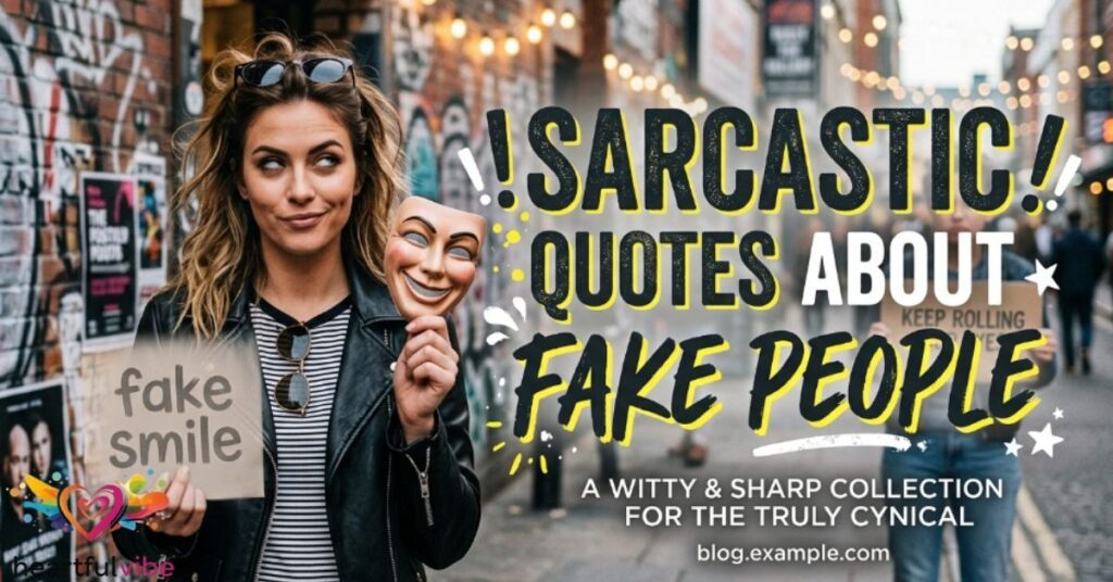 Sarcastic Quotes About Fake People