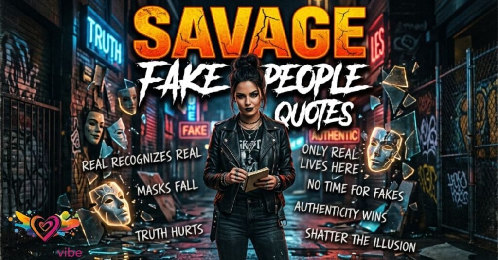 Savage Fake People Quotes