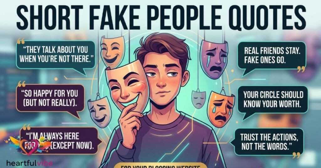 Short Fake People Quotes