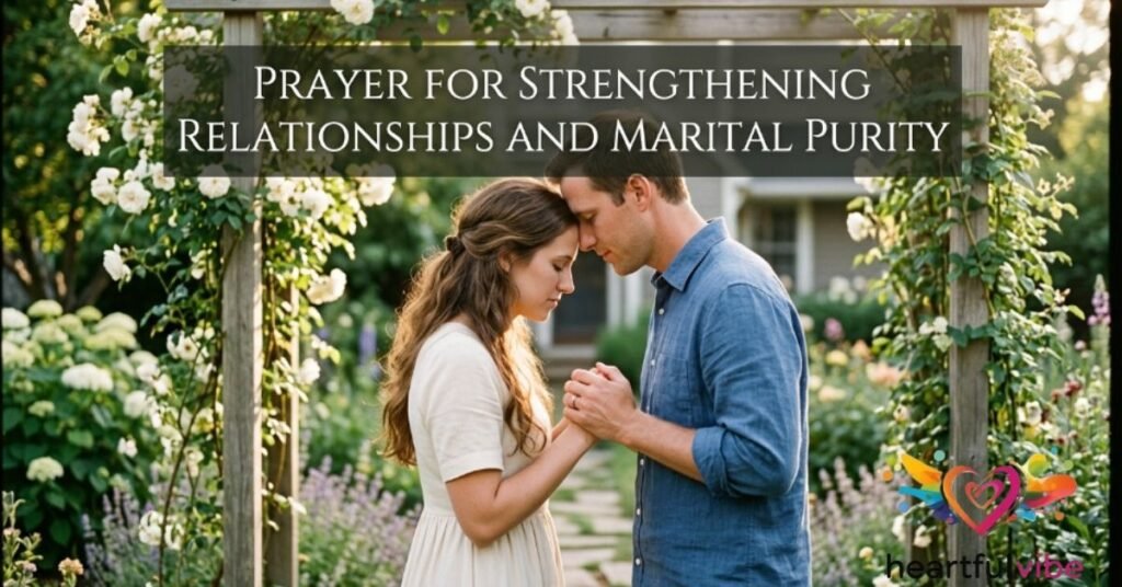 Prayer for Strengthening Relationships and Marital Purity