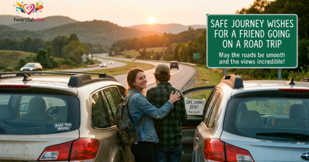Safe Journey Wishes for Friend Going on a Road Trip