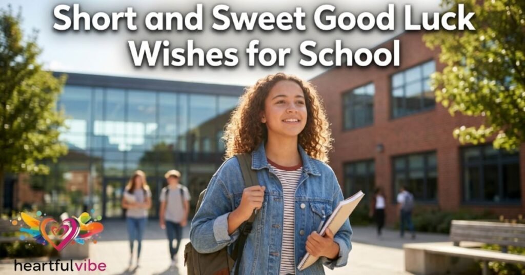 Short and Sweet Good Luck Wishes for School