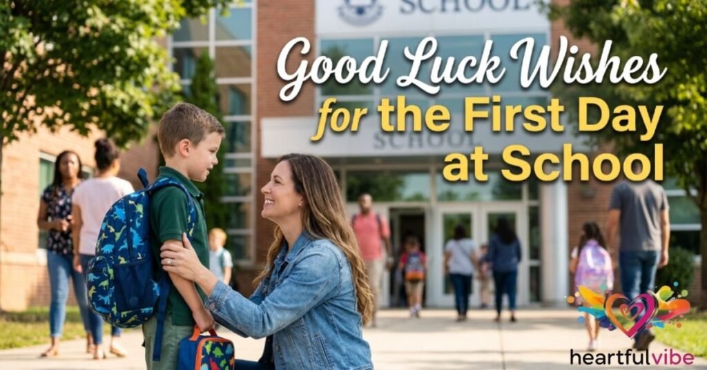 Good Luck Wishes for the First Day at School