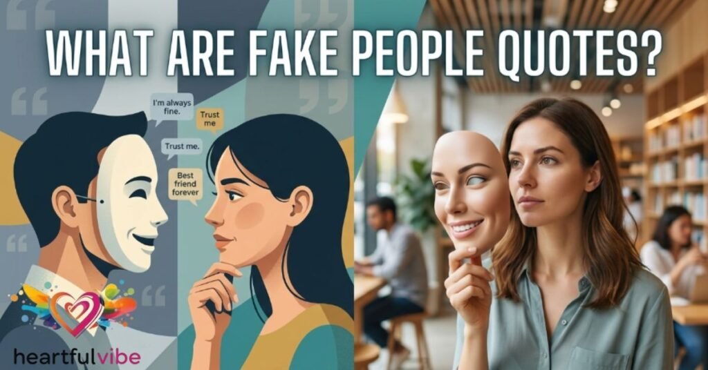 What are Fake People Quotes?