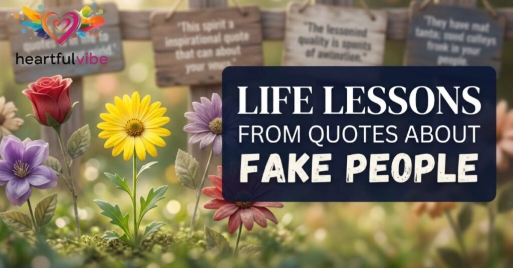 Life Lessons From Quotes About Fake People