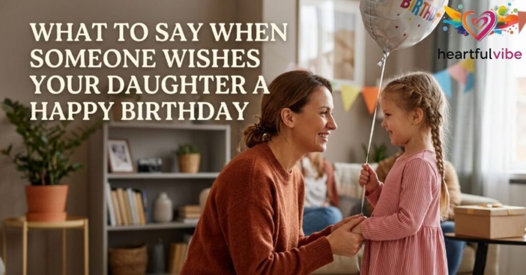 What to Say When Someone Wishes Your Daughter a Happy Birthday