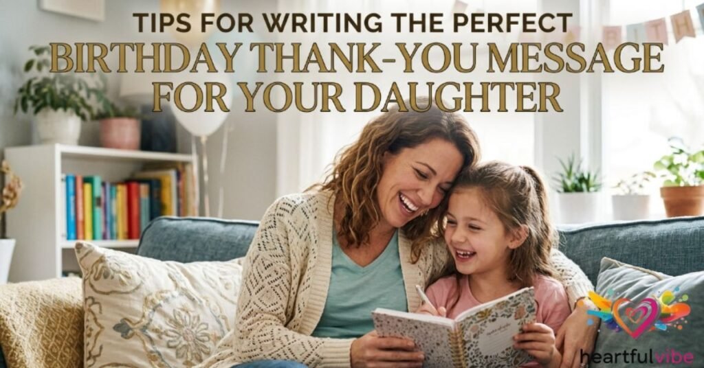 Tips for Writing the Perfect Birthday Thank-You Message for Your Daughter