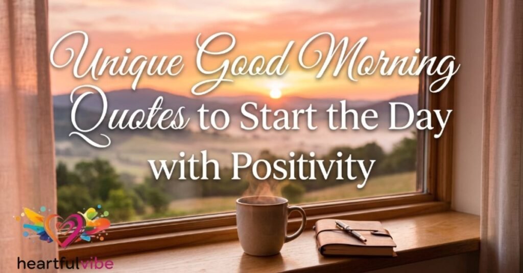 Unique Good Morning Quotes to Start the Day with Positivity